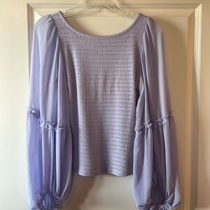 Anthropologie size small lavender blouse.